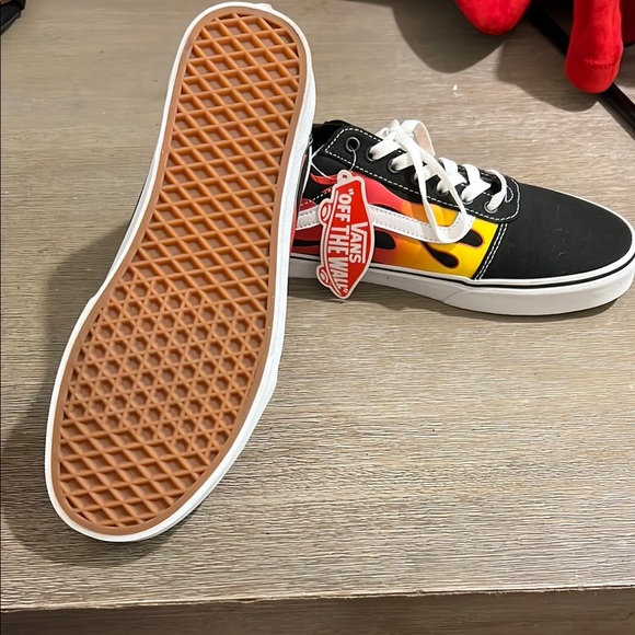 Vans Other - Vans Black and Orange Flame Sneakers Classic Style